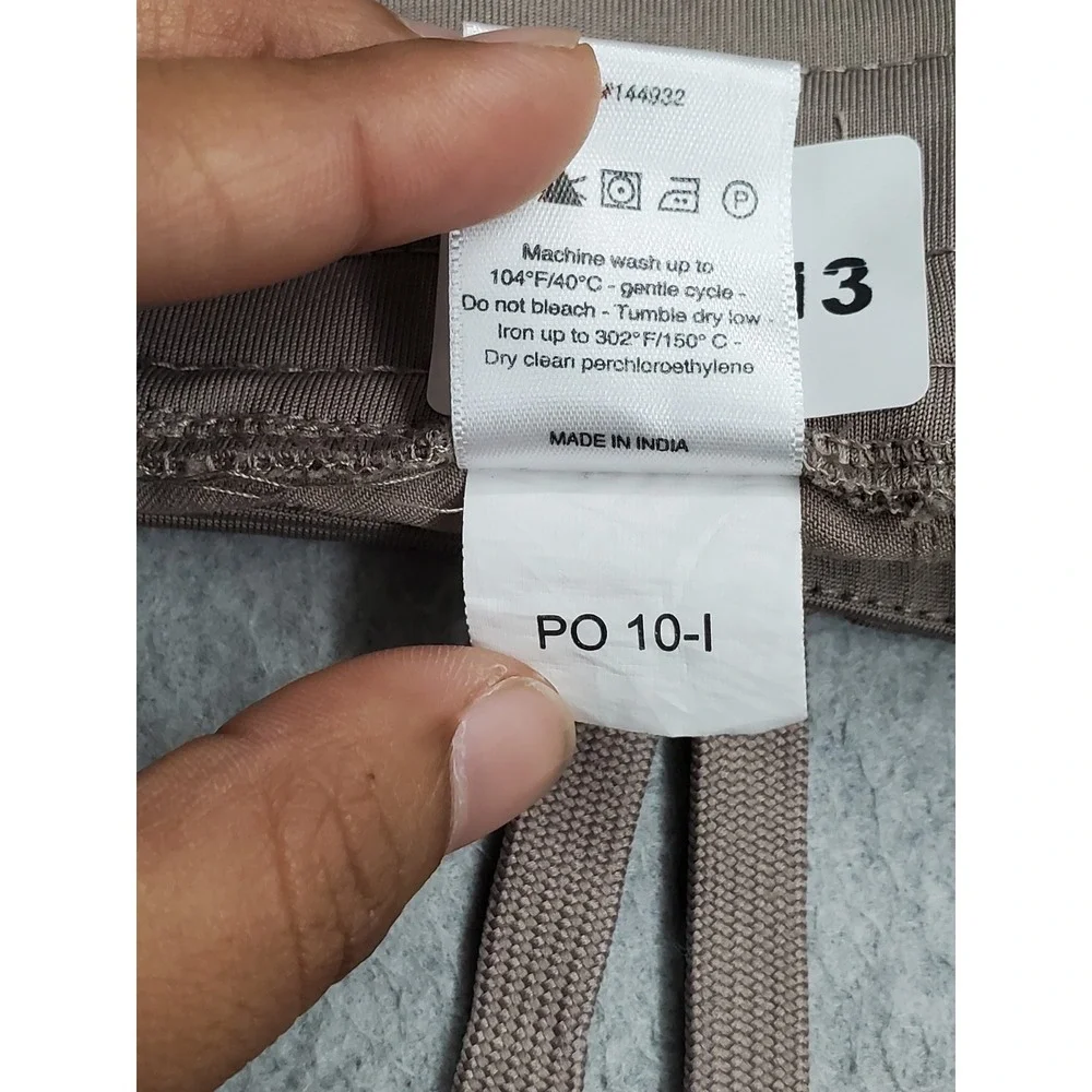 Mandala Women Scrub Pants XL Taupe Jogger Equa-Tek Logo